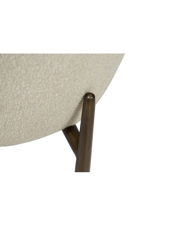 GLAM high lounge chair | bone white boucle