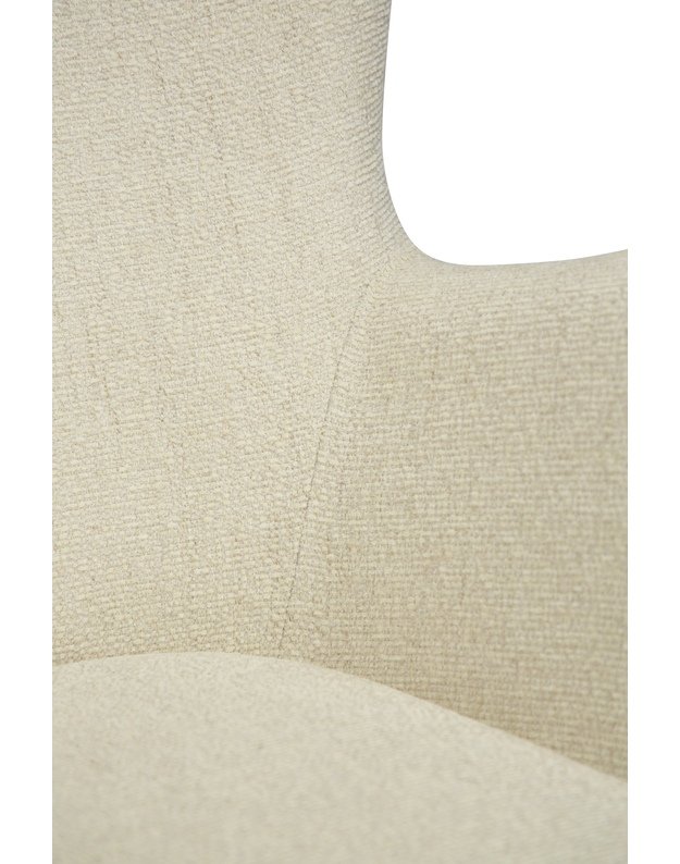 GLAM high lounge chair | bone white boucle