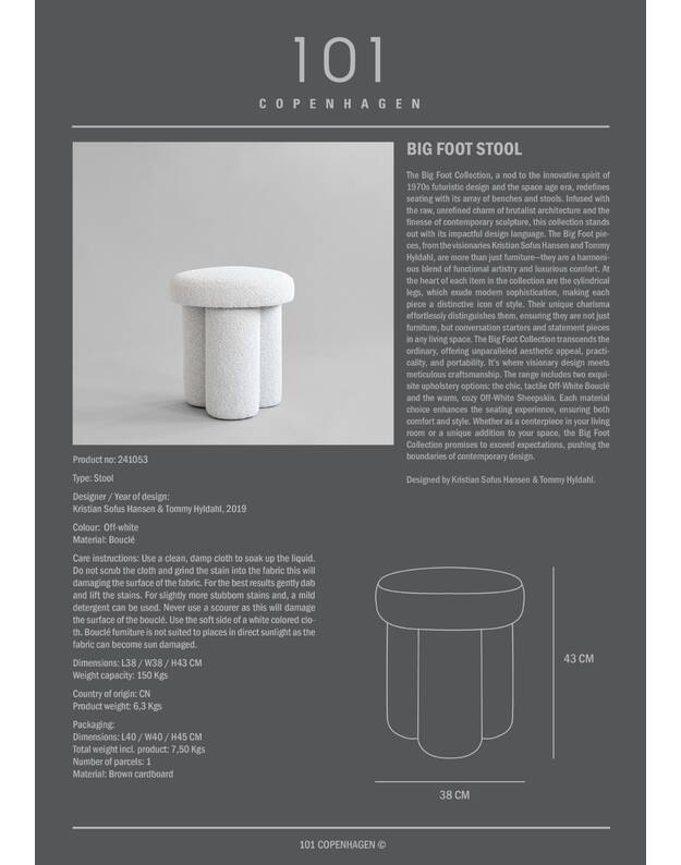 BIG FOOT STOOL | Bouclé 8