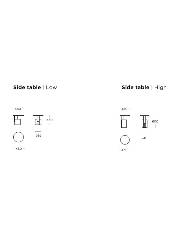 WEDGE SIDE TABLE | Low