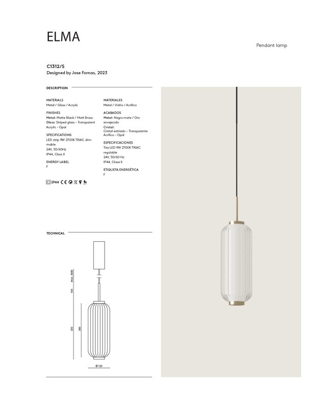 PAKABINAMAS ŠVIESTUVAS ELMA | +spalvos 3