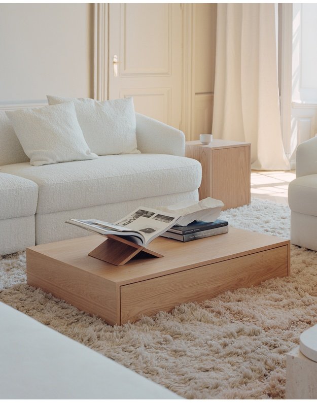 SIDE TABLE MASS with drawer | Natural oak