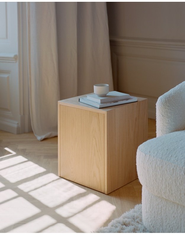 SIDE TABLE MASS with drawer | Natural oak