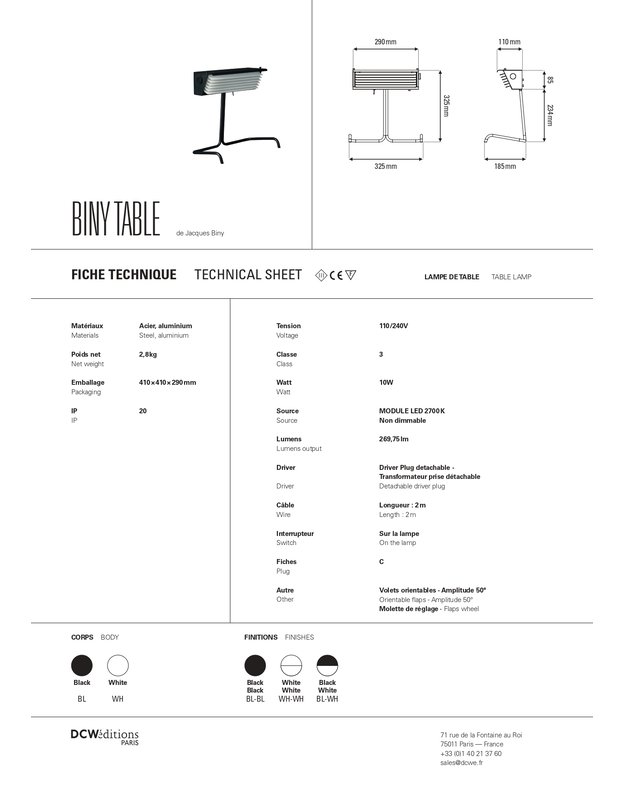 BINY TABLE LAMP | +colours