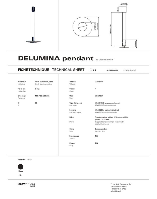 DELUMINA PENDANT LAMP