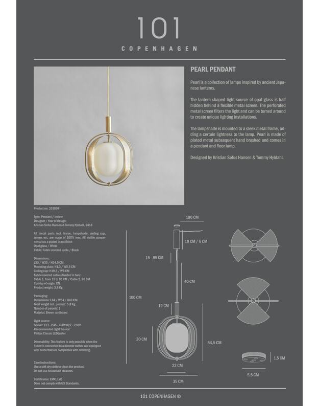  PEARL PENDANT BRASS 11