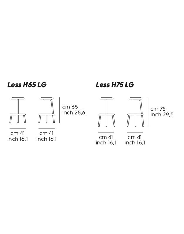 LESS BAR STOOL | +colours 10