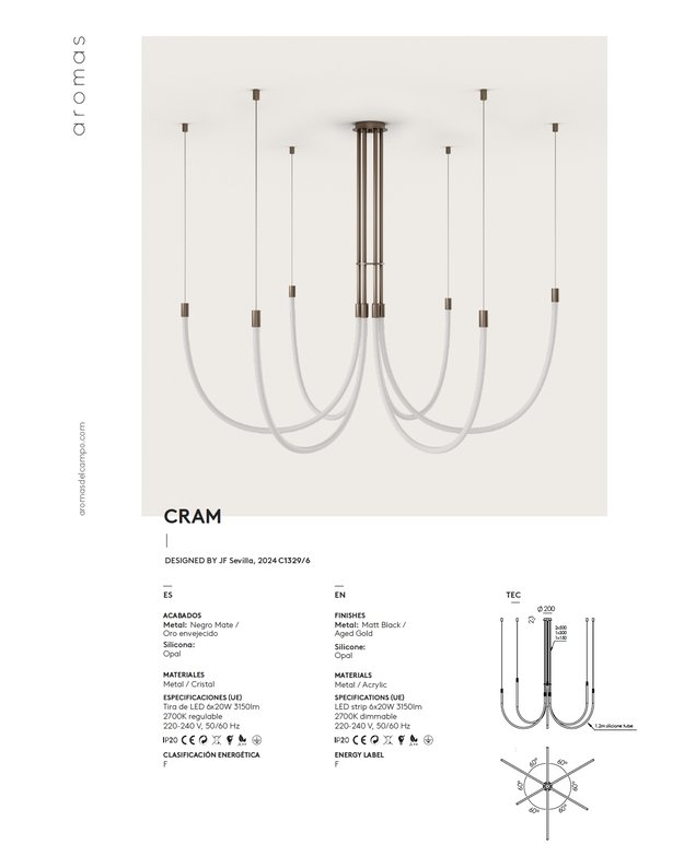 CRAM 6 PENDANT LAMP | +colours 3