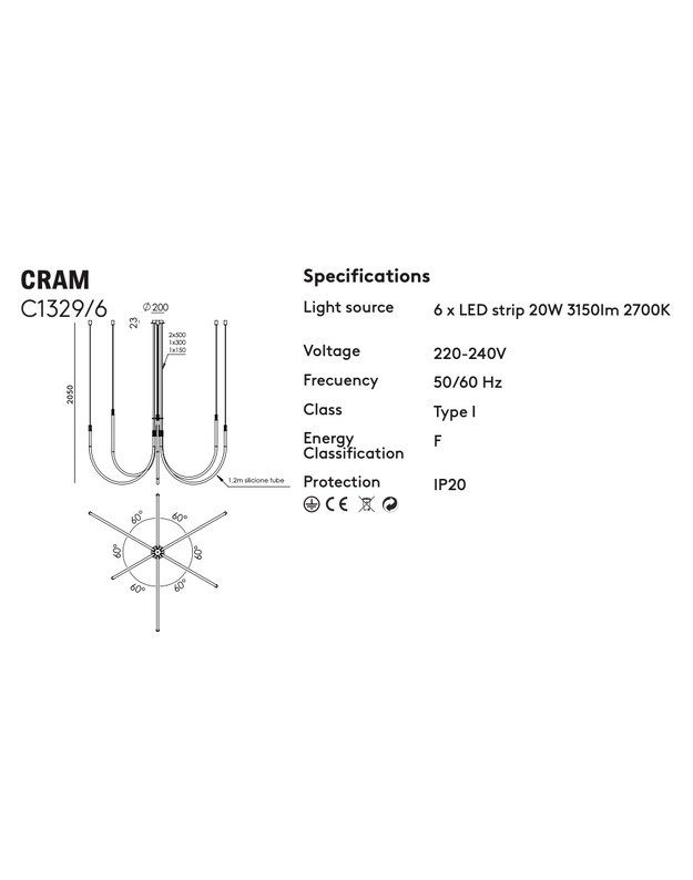 CRAM 6 PENDANT LAMP | +colours 4
