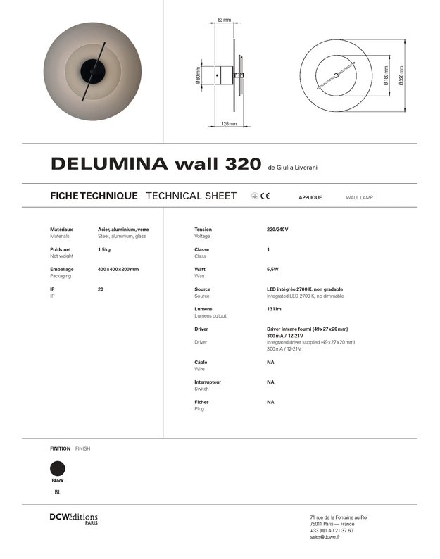 DELUMINA WALL LAMP D32CM 9