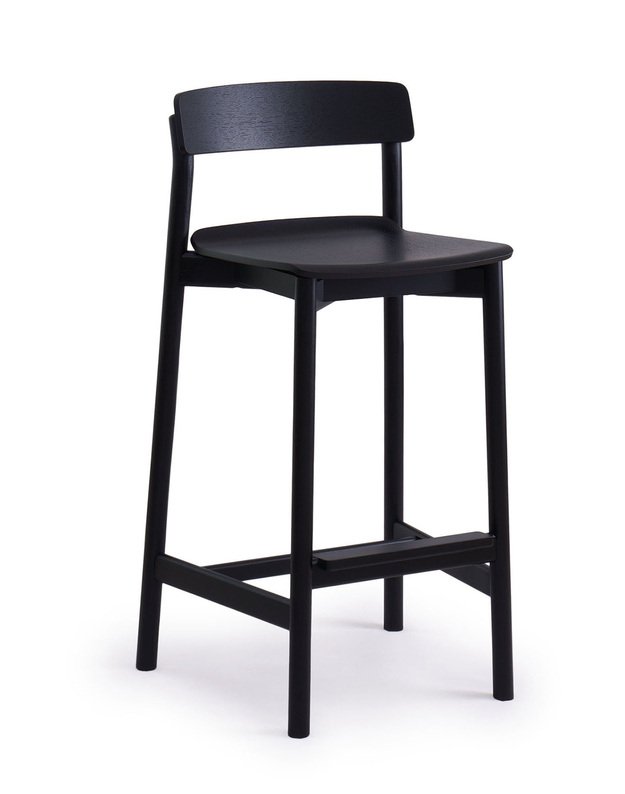 ARCHE BAR STOOL | Black oak