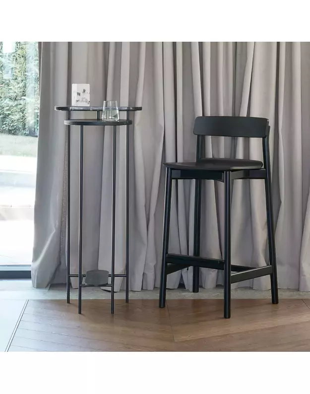 ARCHE BAR STOOL | Black oak 1