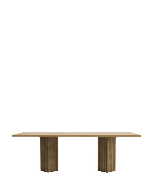 ARC DINING TABLE L250cm | Natural Oak 