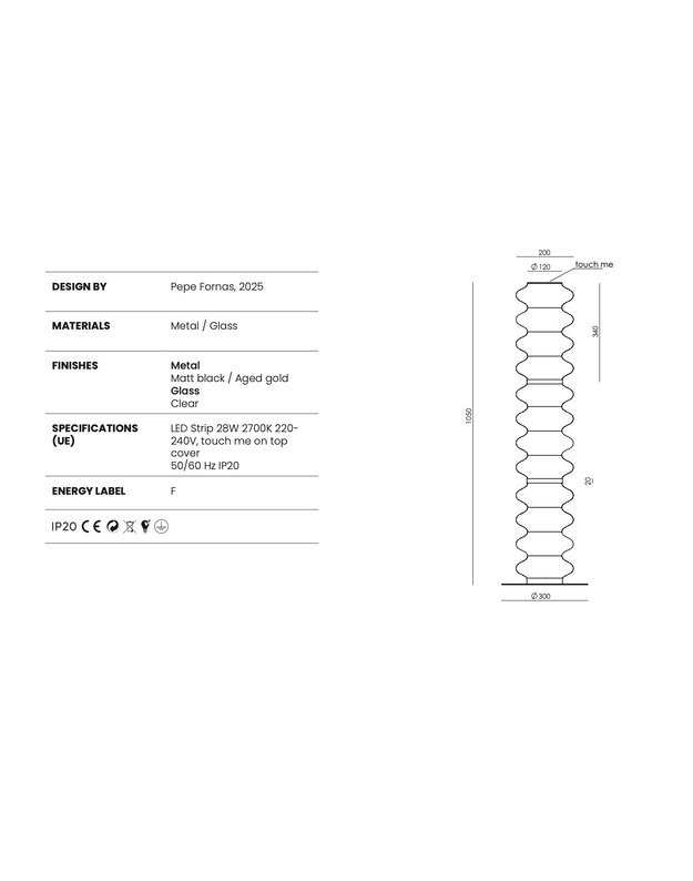PASTATOMAS ŠVIESTUVAS VITREE | +spalvos 3