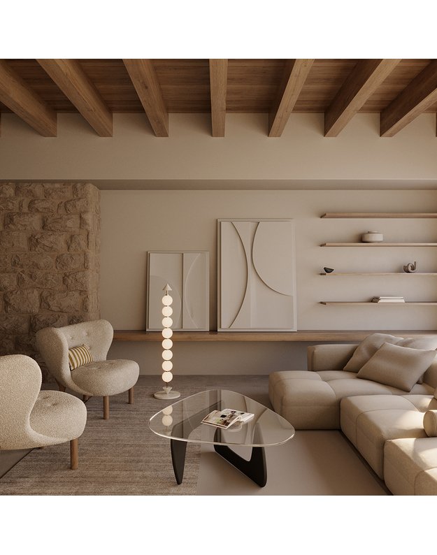 SOKO FLOOR LAMP | Black marble 2