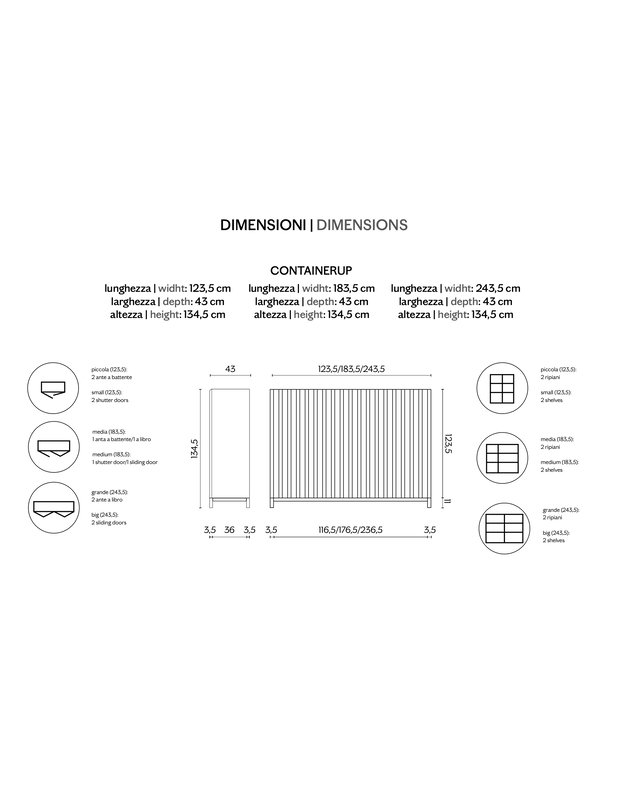 CONTAINER UP CABINET | +sizes 8