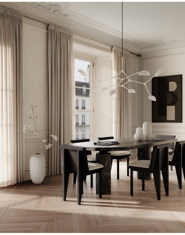 DROP CHANDELIER WHITE  2