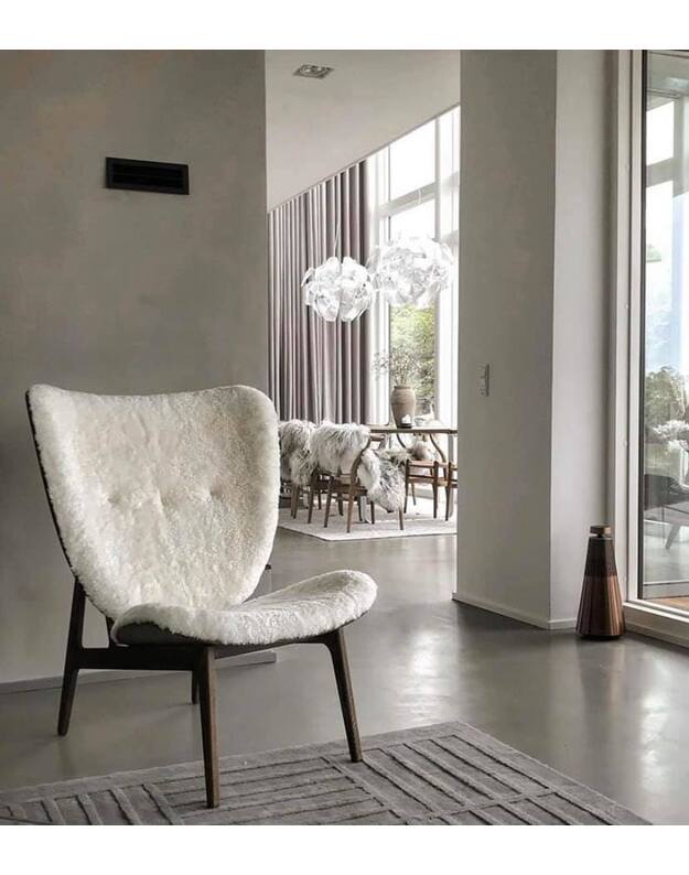 ELEPHANT lounge chair | Sheepskin Off White 1