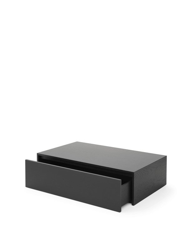 COFFEE TABLE MASS with drawer | Black oak 8
