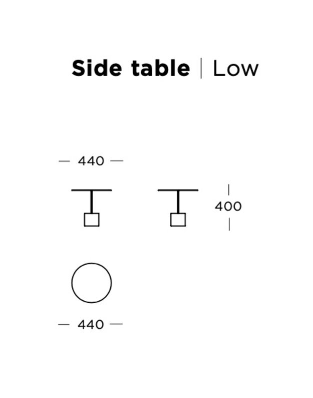 SIDE TABLE CALIBRE LOW | Sand 4