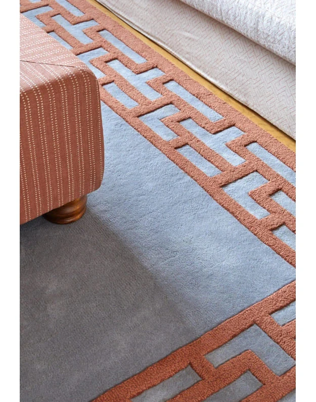 ALICE CRAWLEY INDOCINE BLUE RUST kilimas