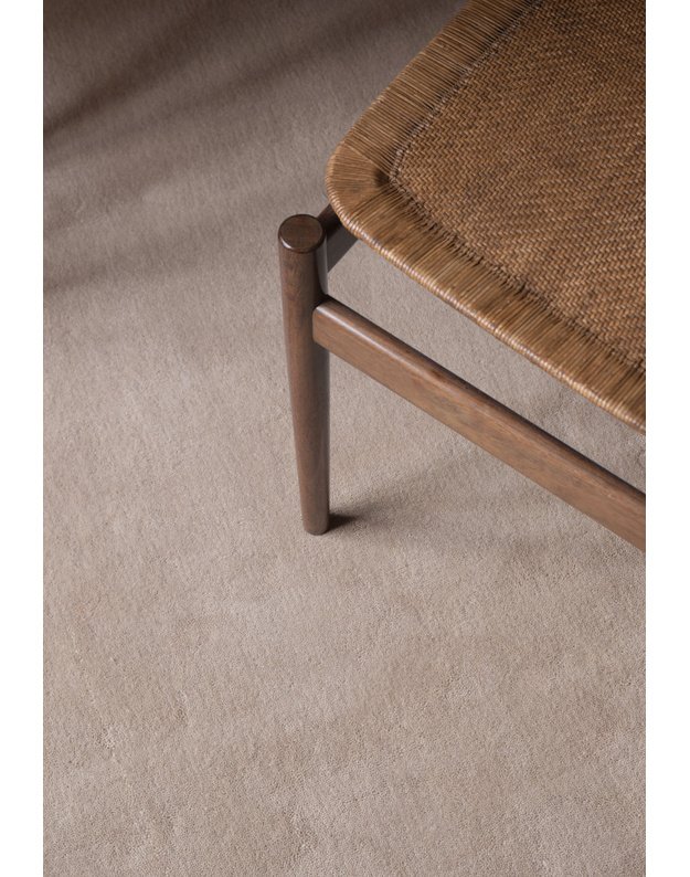 SOLID WOOL OATMEAL kilimas