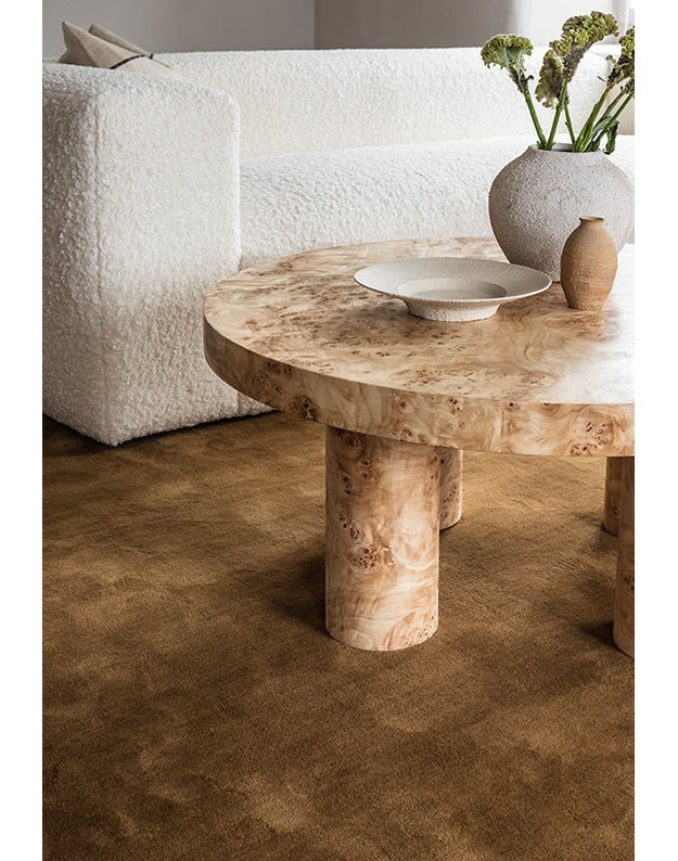 SOLID WOOL OCHRE kilimas