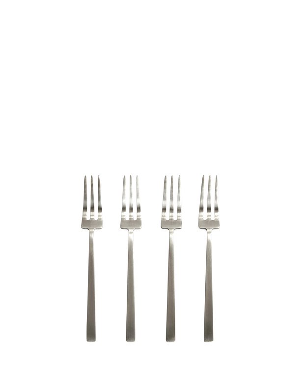 DESERTINĖS ŠAKUTĖS KOGEI BRUSHED STEEL 4 VNT.