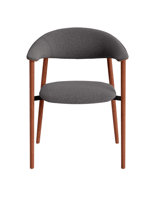 KĖDĖ SU PORANKIAIS RAVISH | Slate Grey | Walnut