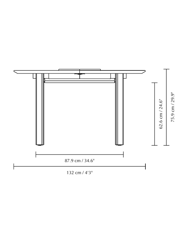 COMFORT CIRCLE EXTENDABLE DINING TABLE | Dark Oak