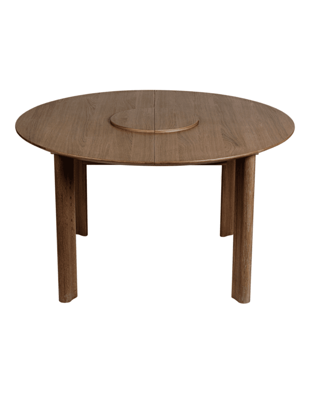 COMFORT CIRCLE EXTENDABLE DINING TABLE | Dark Oak