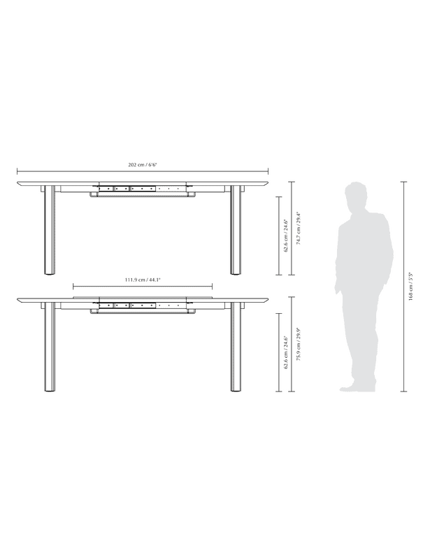 COMFORT CIRCLE EXTENDABLE DINING TABLE | Dark Oak