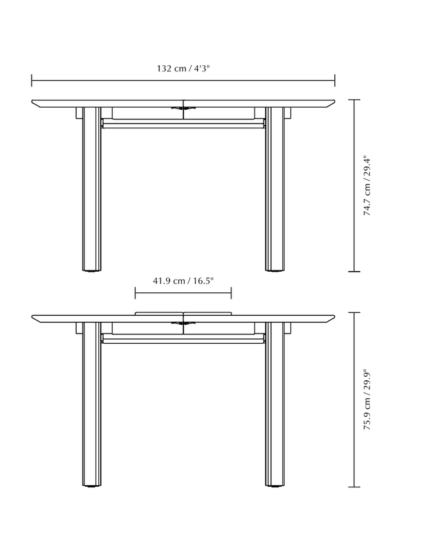 COMFORT CIRCLE EXTENDABLE DINING TABLE | Dark Oak