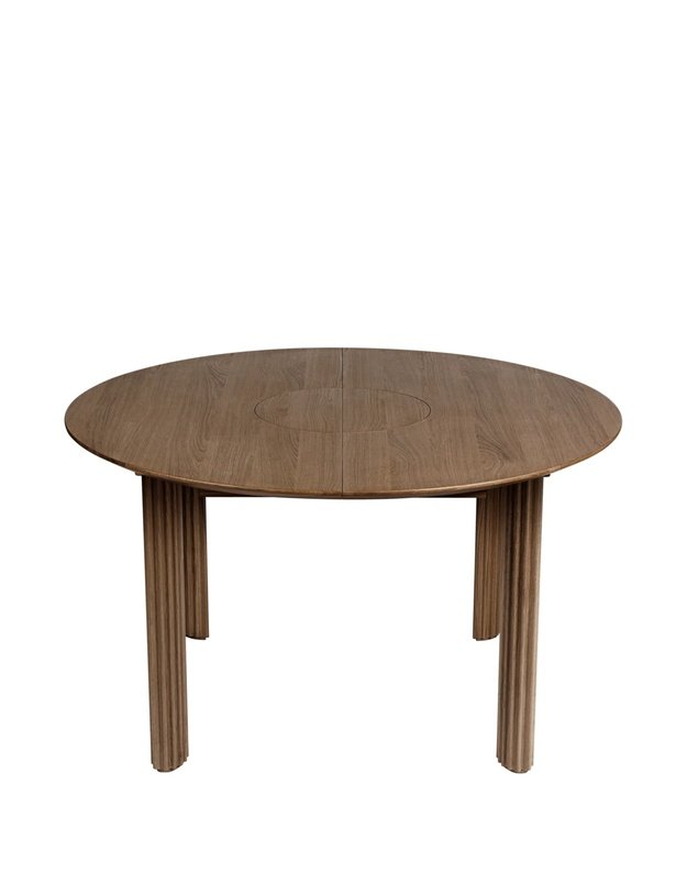 COMFORT CIRCLE EXTENDABLE DINING TABLE | Dark Oak