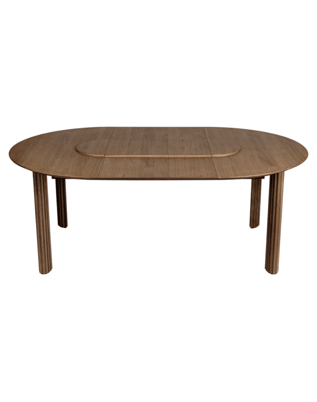 COMFORT CIRCLE EXTENDABLE DINING TABLE | Dark Oak