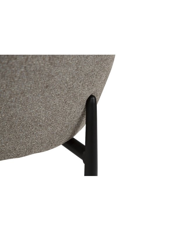 GLAM low lounge chair | pebble earth boucle