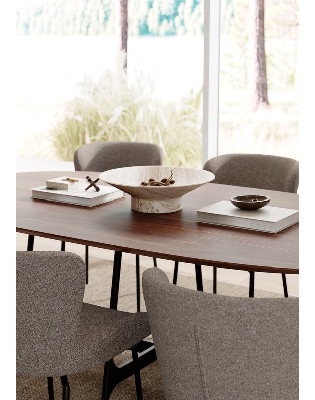 GLAM SWIVEL kėdė | pebble earth boucle 5