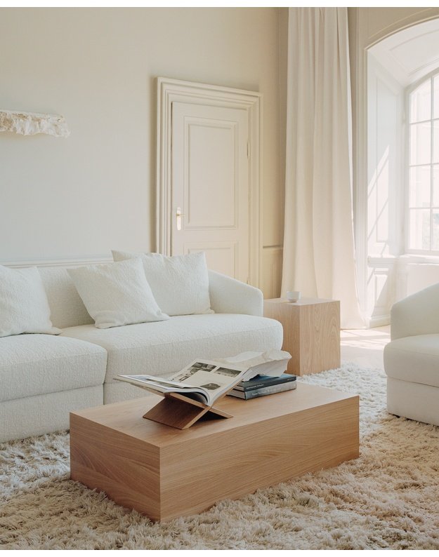 COFFEE TABLE MASS with drawer | Natural oak