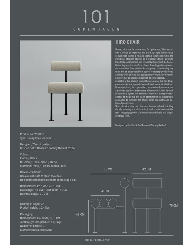 HIRO CHAIR | Linen 5