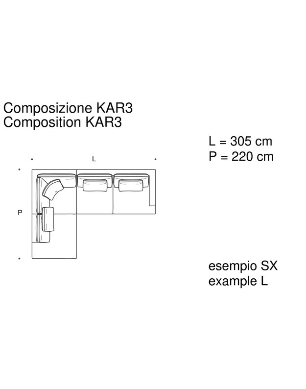 KARMA SOFA by Sergio Bicego | +sizes 7