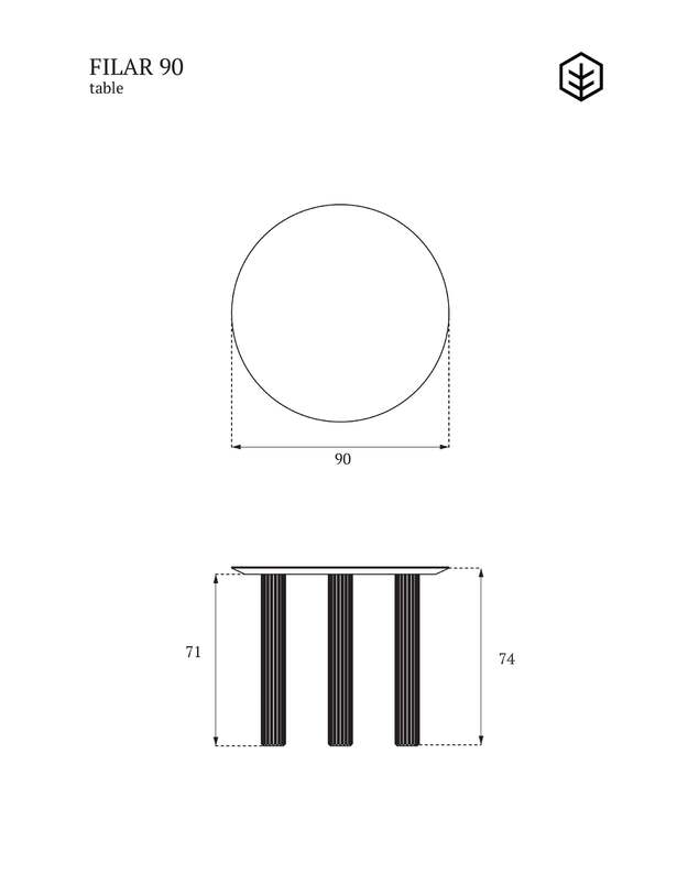FILAR 90 TABLE | Dark oak 3