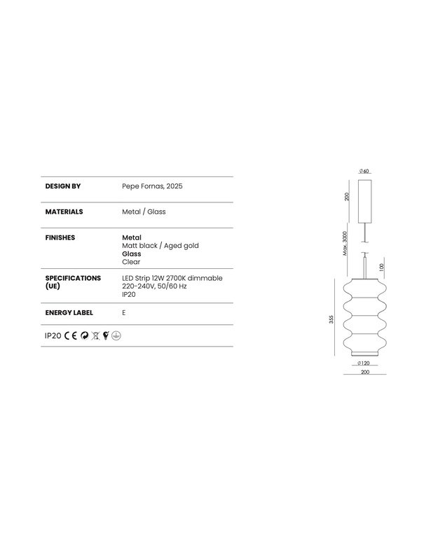 PAKABINAMAS ŠVIESTUVAS VITREE S | +spalvos 2