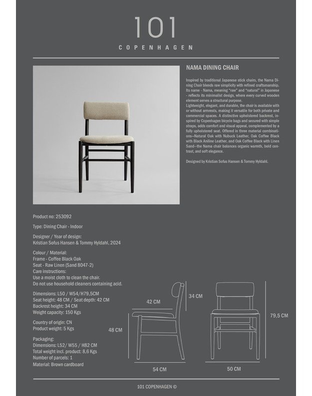 NAMA DINING CHAIR | Linen 11