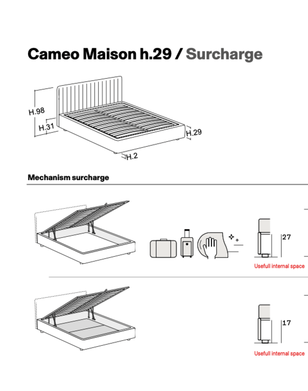 BED CAMEO MAISON H29 5