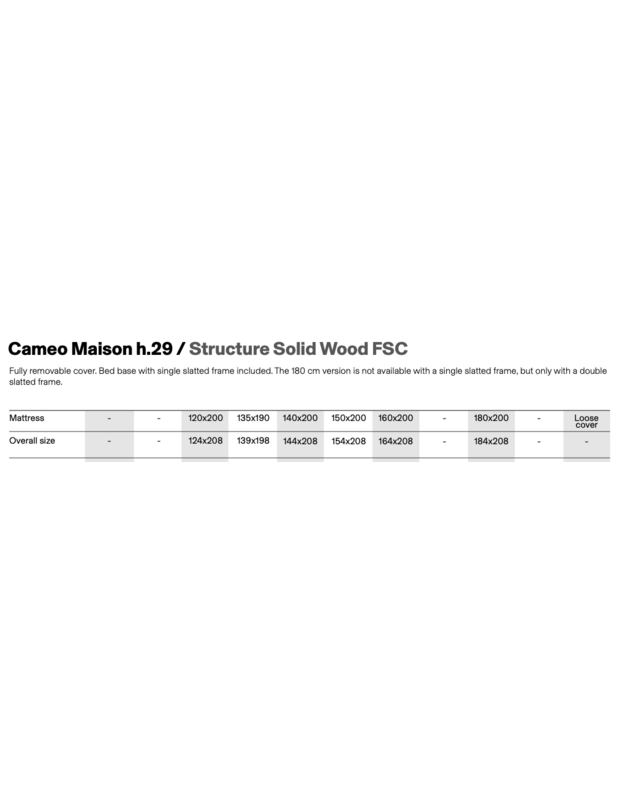 BED CAMEO MAISON H29 6