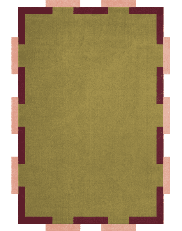TEKLAN FREGIO OLIVE BLUSH kilimas