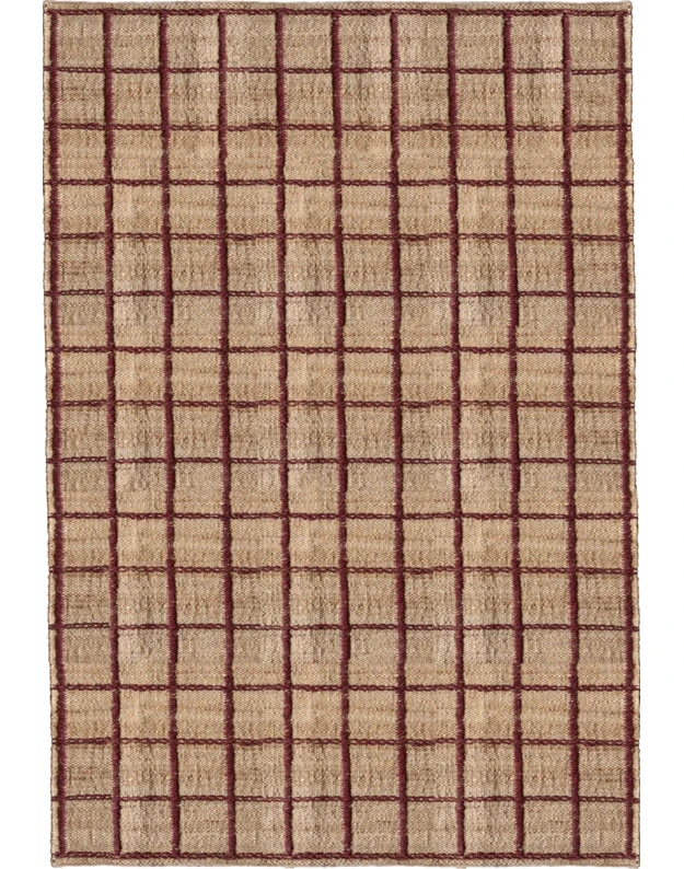 STRATA BRAIDED BURGUNDY kilimas
