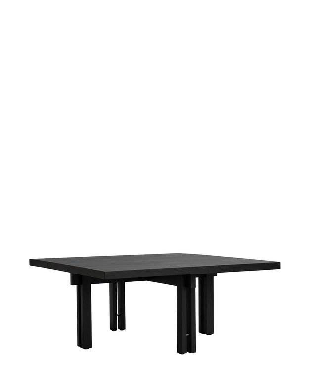 PLINTH kavos staliukas, Coffee Black Oak