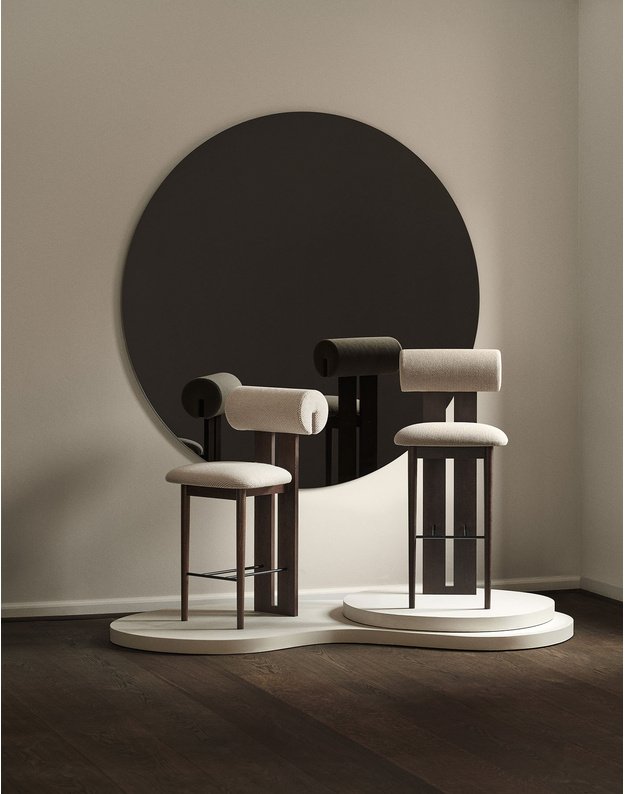 HIPPO bar stool | lt smoked oak | + colours