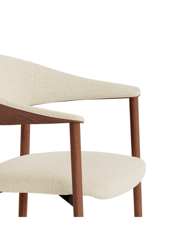 KĖDĖ SU PORANKIAIS RAVISH | Simply Beige | Walnut